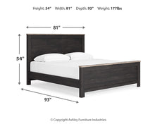 Load image into Gallery viewer, Nanforth King Panel Bed with Mirrored Dresser, Chest and Nightstand

