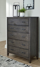 Load image into Gallery viewer, Montillan California King Panel Bed with Mirrored Dresser and Chest
